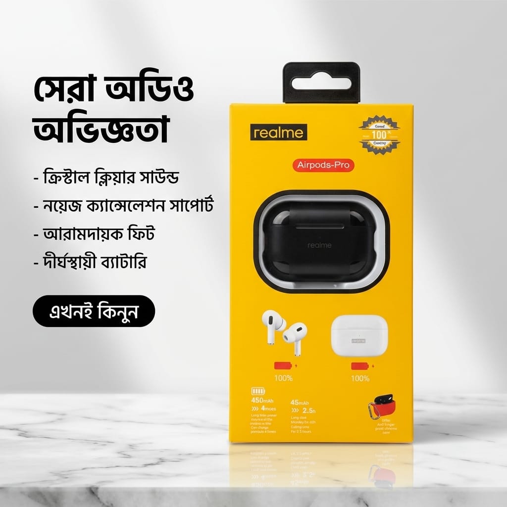 Realme Airpods-Pro Wireless Earbuds